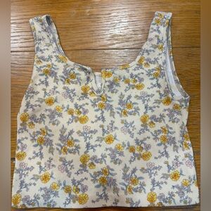 Aeropostale White Cream Sleeveless Crop Tank Top